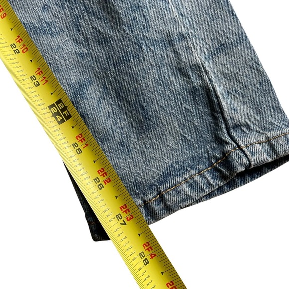 Levis 512‎ Jeans Mens 29 Blue Denim Slim Fit Leg Acid Wash Measured 29x30 - Picture 8 of 9